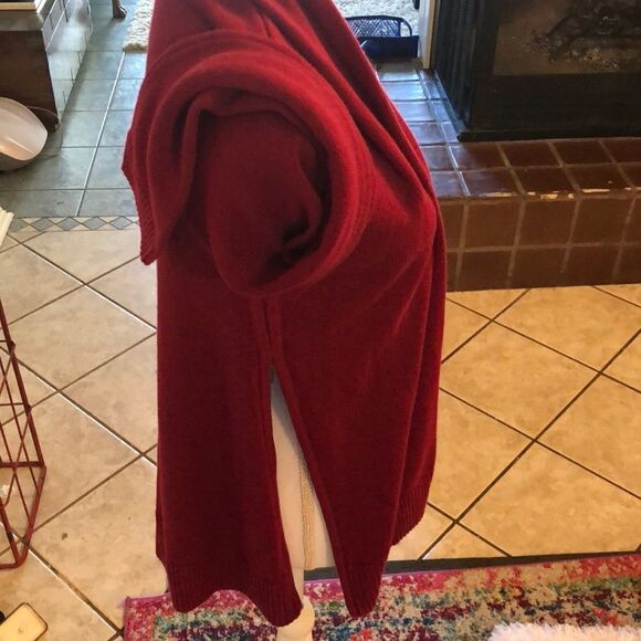 NWOT J Jill maroon cardigan zipper sides L - Picture 3 of 16